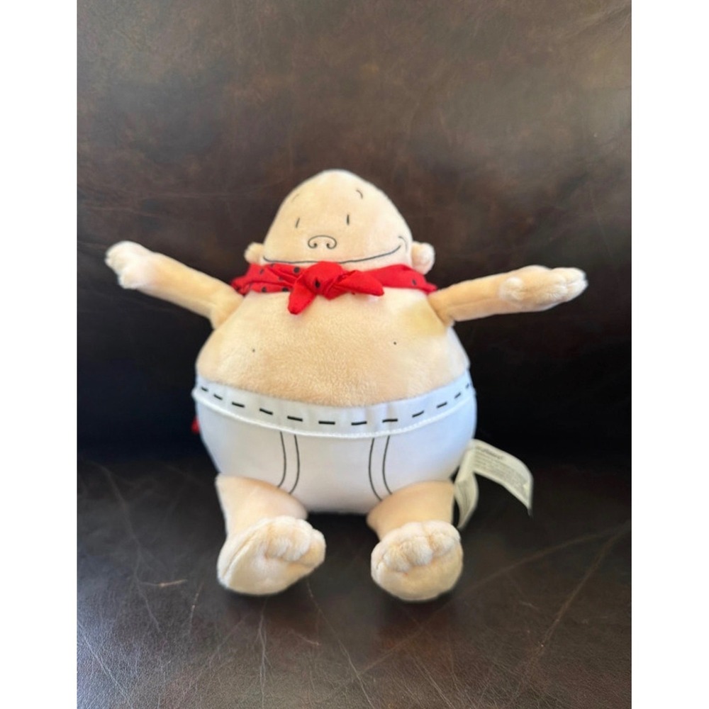 Captain Underpants Plush Stuffed Toy Red Cape Superhero